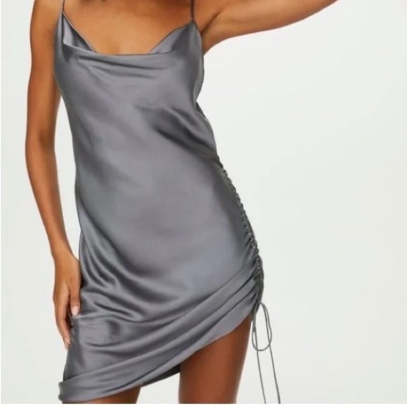 Aritzia Wilfred ruched slip dress - Picture 3 of 5